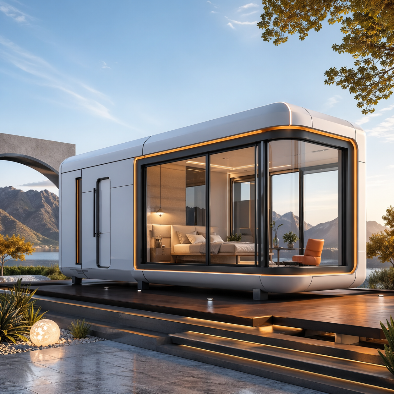 Strand-Fertighaus mit Schlafzi – Luxury Lifestyle House Bewertung und Preis