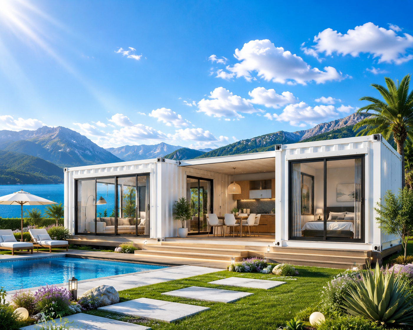 Strand-Fertighaus mit Schlafzi – Luxury Lifestyle House Bewertung und Preis